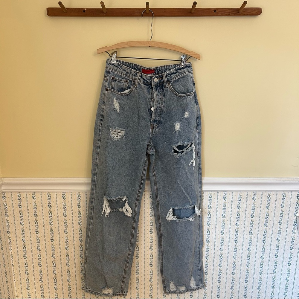 Signature8 Ripped High Rise Jeans